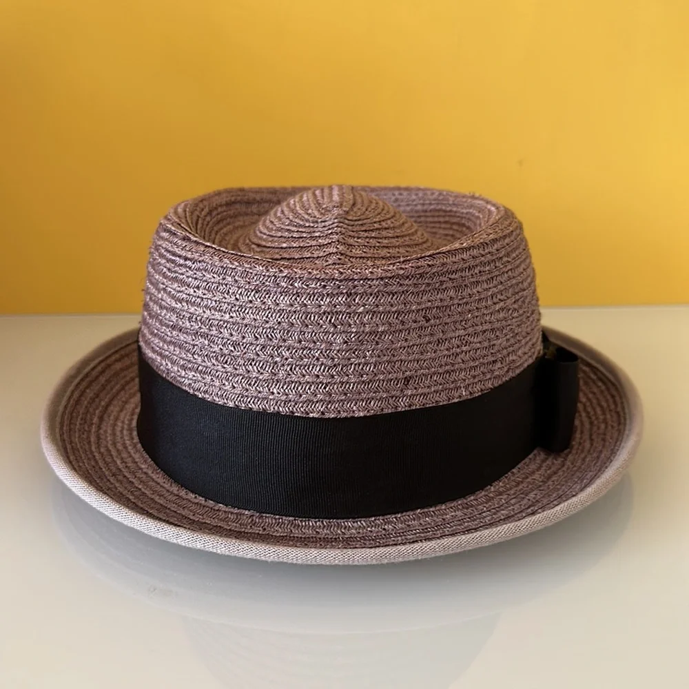 Cubavera Natural Fiber Paper Braid Fedora Hat S/M
